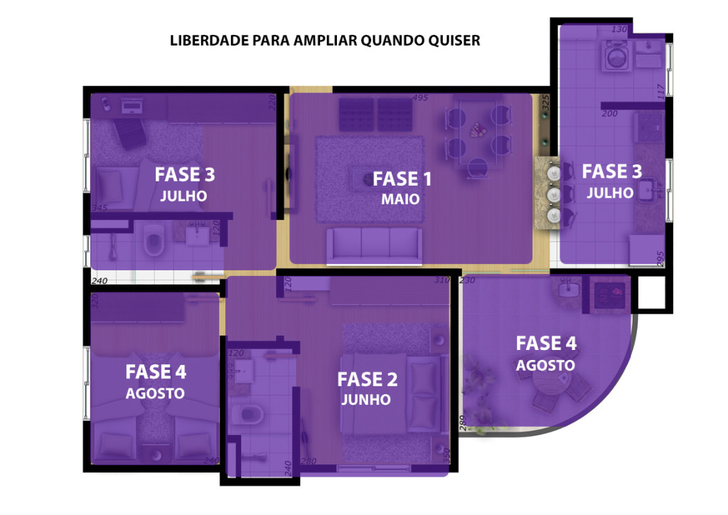 Planta apartamento automatizado